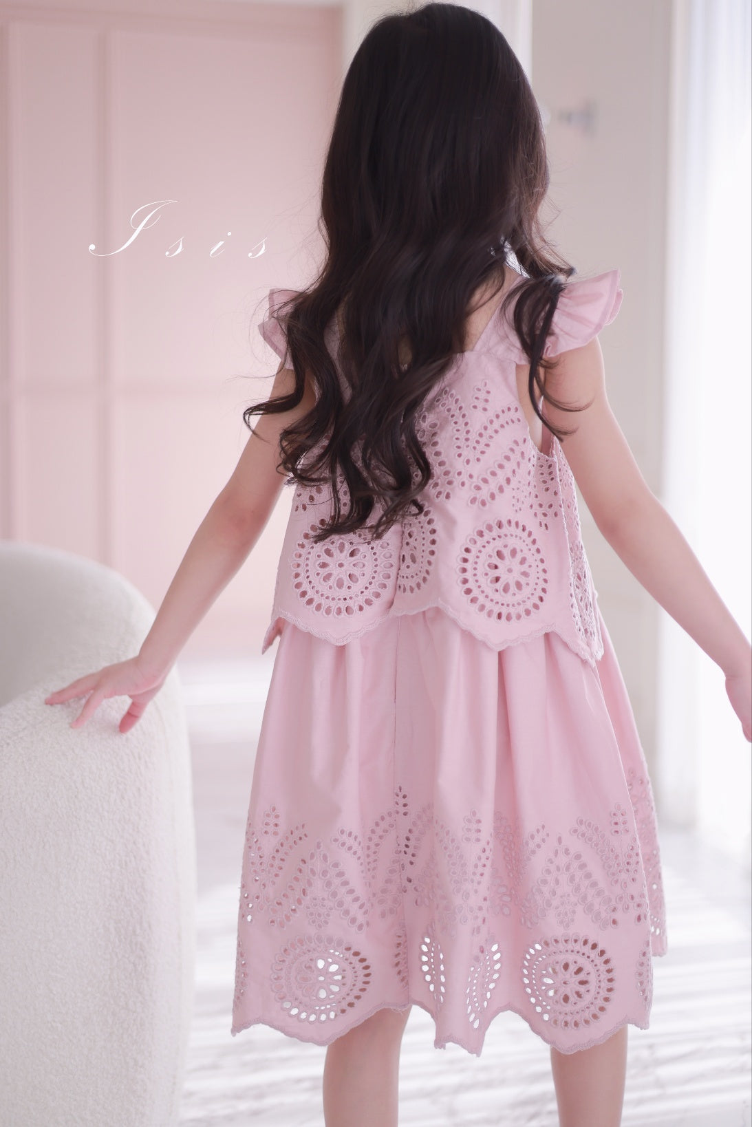 Rose Eyelet Dress